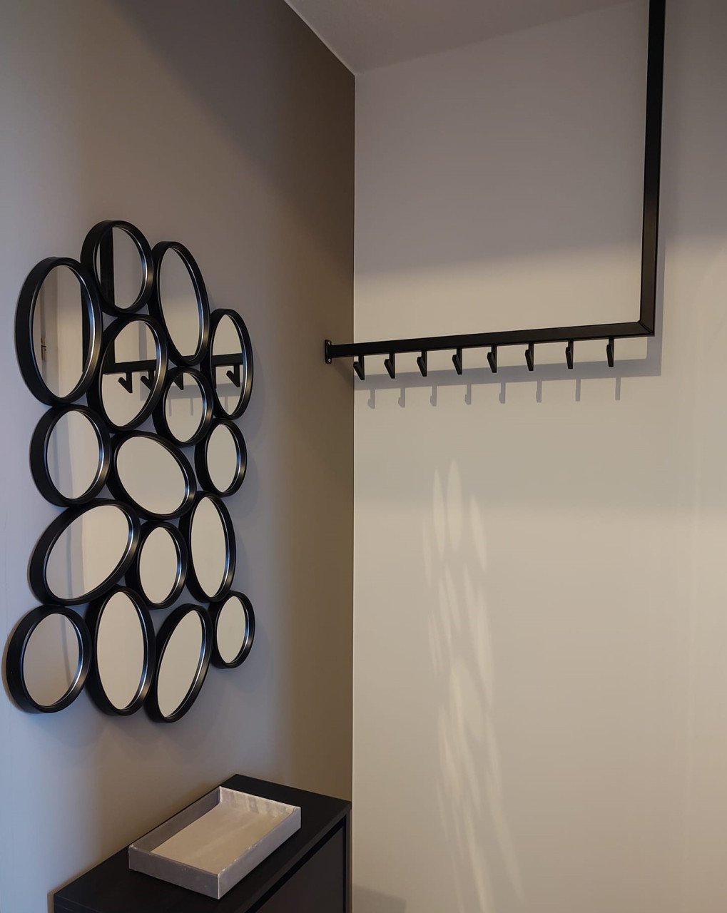 Stalen design kapstok (zwart)