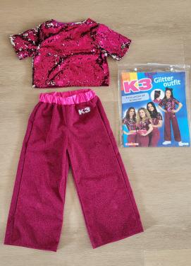 K3 glitteroutfit 3-5 jaar