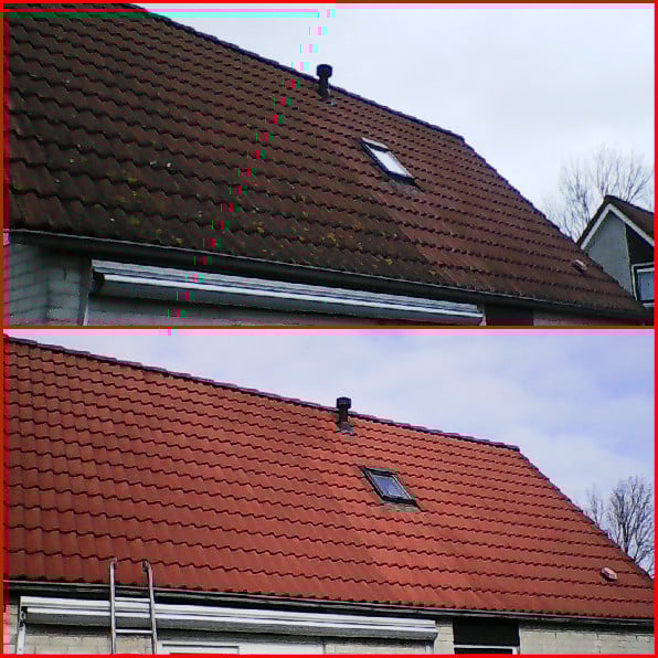 Reiniging houtwerk / dakreiniging hogedruk / softwash
