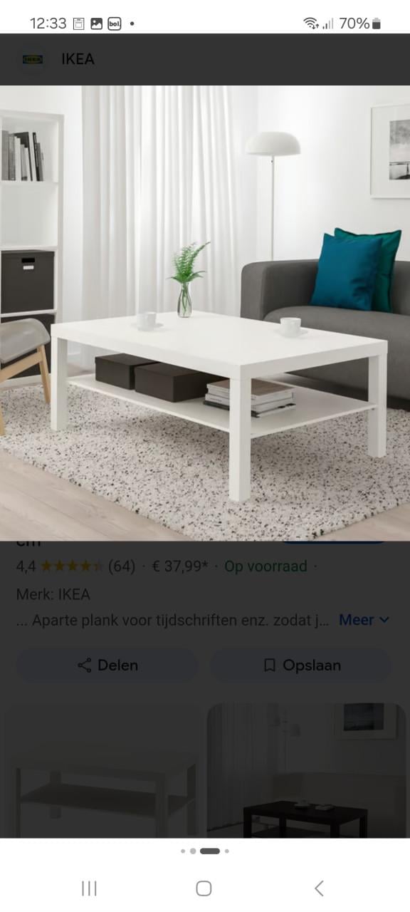 Wit salontafeltje