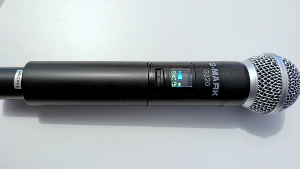 Te koop draadloze microfoonset G-Mark G320