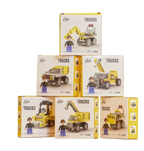 6 doosjes Lego van de Hubo