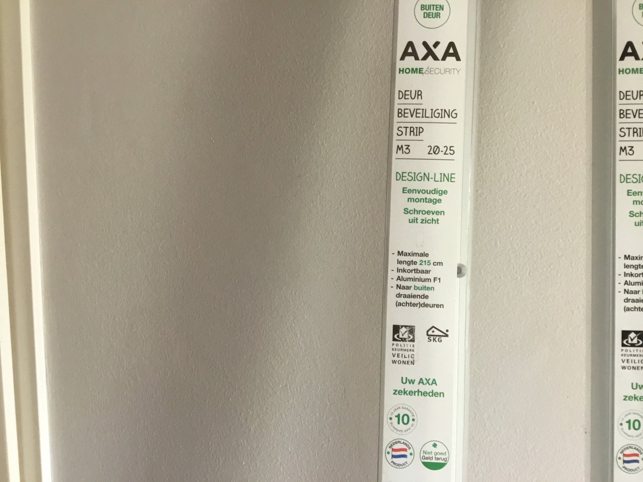 Nieuwe AXA deur beveiliging strip M3 20-25