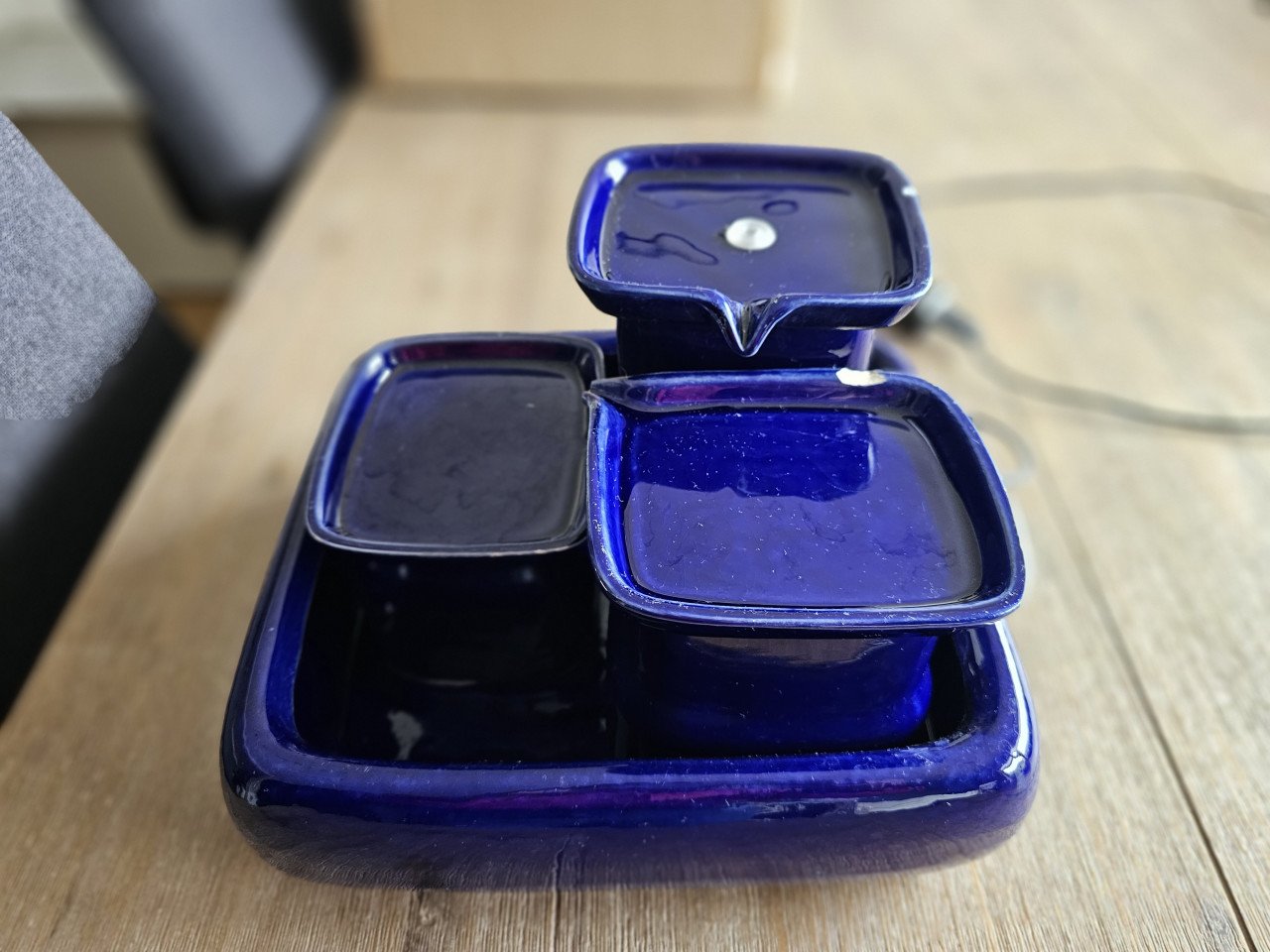 Keramieken drinkfontein kat Miaustore