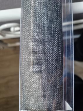 Nieuw rolgordijn antraciet/zwart verduisterend