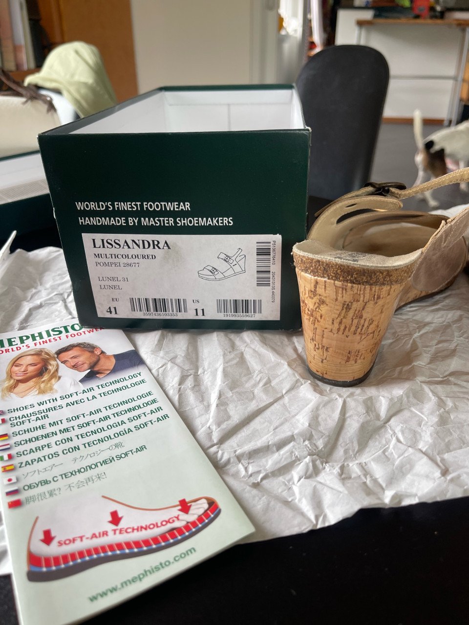 Nieuwe Mephisto sandalen 41