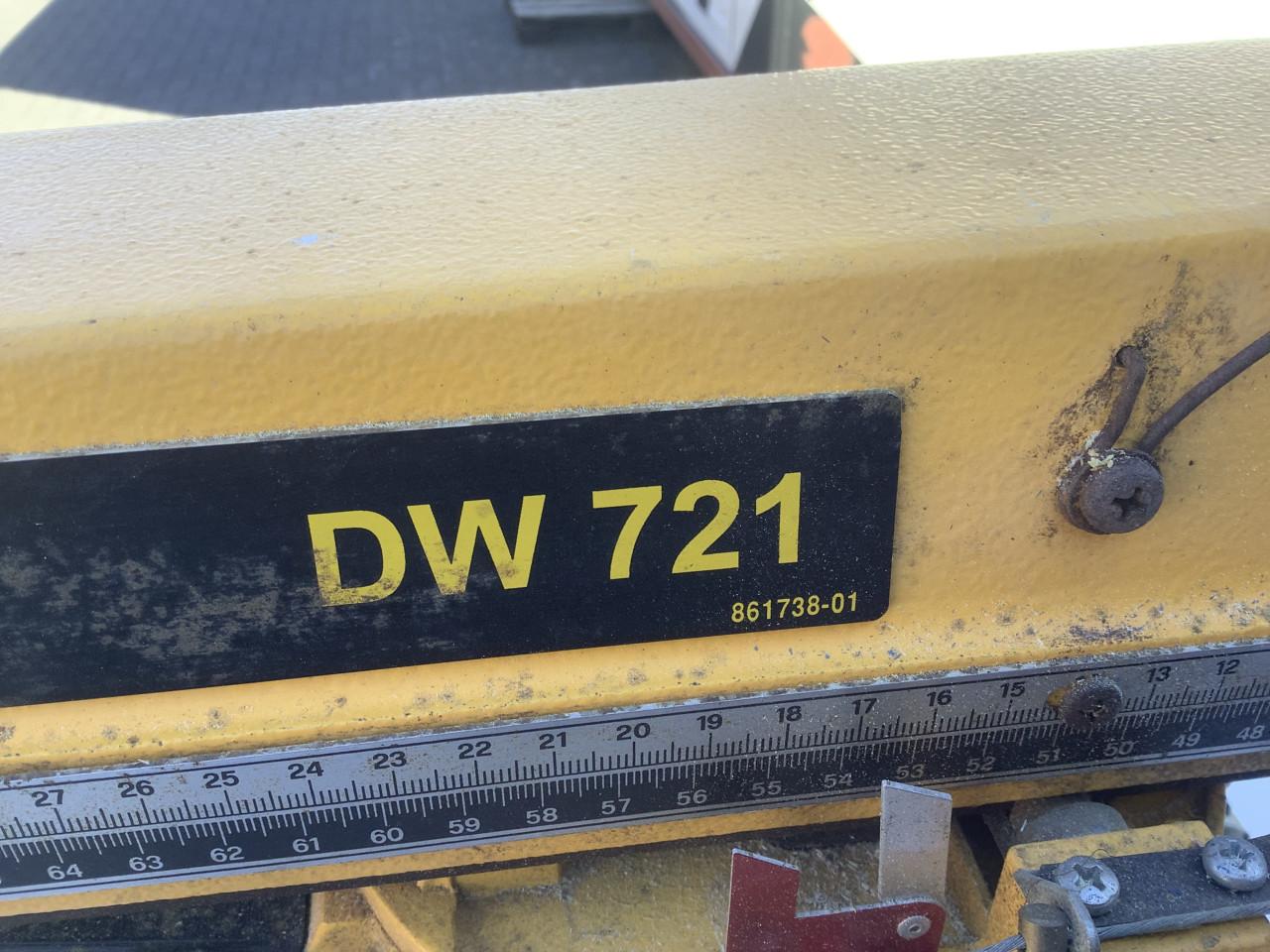 Dewalt DW721 Radiaalzaag Afkortzaag