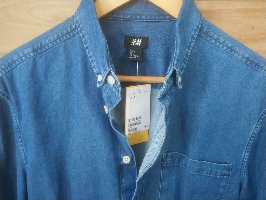 H&M denim overhemd, mt S - NIEUW