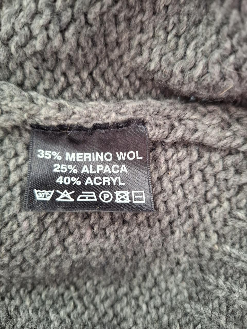 Bijenkorf exclusief trui gebreid grijsgemeleerd. XXL