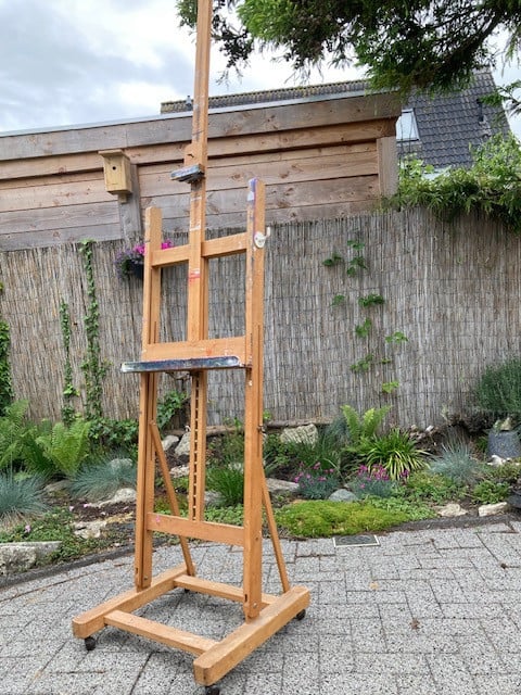 Houten schildersezel