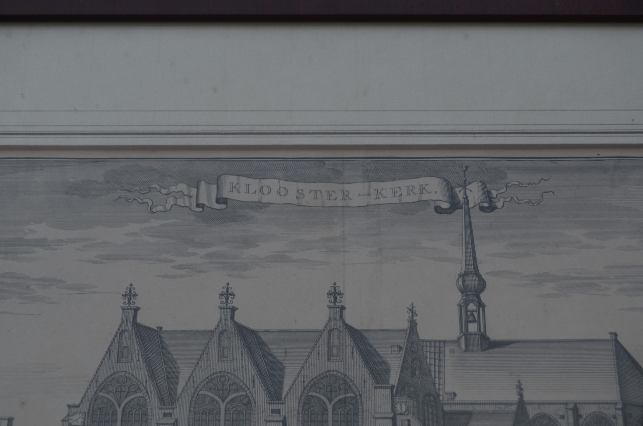 Ets Kloosterkerk Den Haag Gerrit van Giessen ca 1750