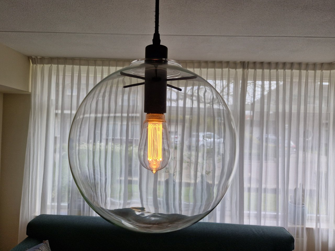 Mooie glazen hanglamp