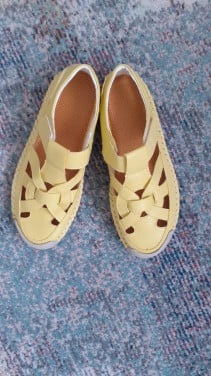 Zomersandalen dames geel maat 39