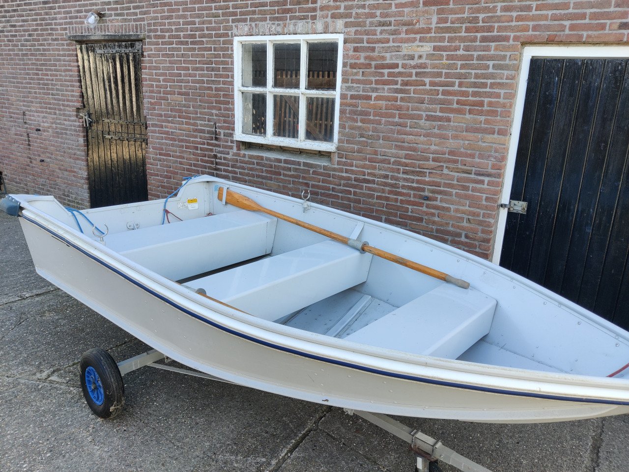 Aluminium roeiboot Yamaha G3 in goede staat