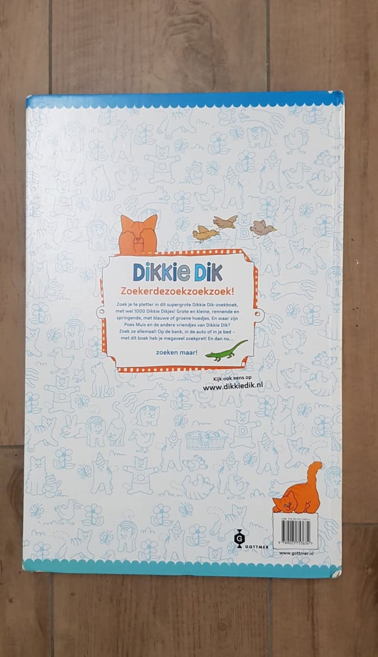 Dikkie Dik Reuzen Zoek boek in REUZEN formaat