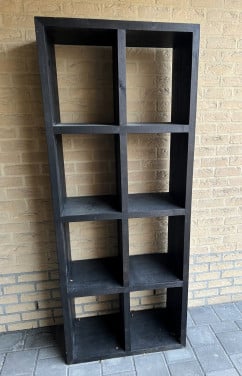 Massief Teak houten open kat