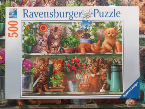 Puzzel Katjes in het rek