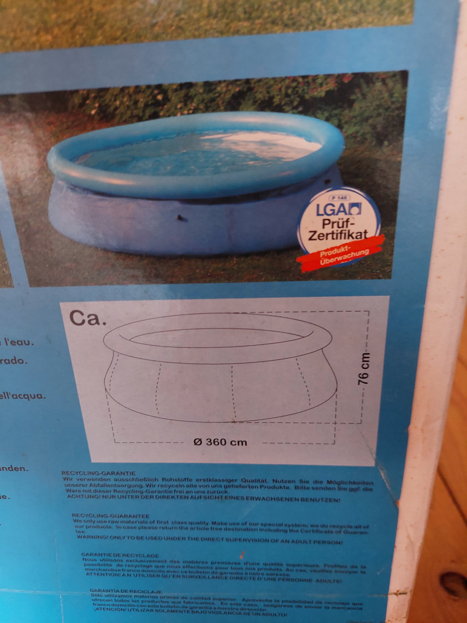 Opblaasbaar Zwembad + filterpomp