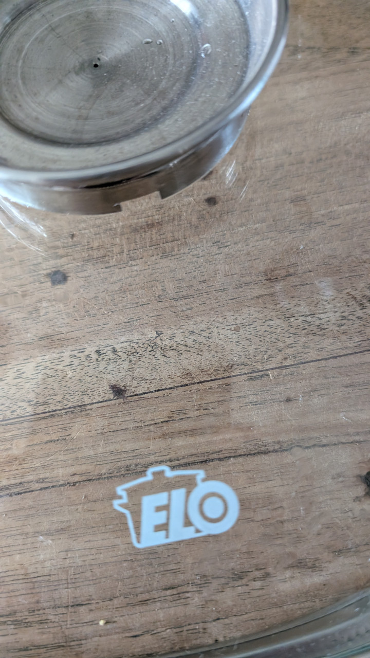Elo glazen pannendeksel