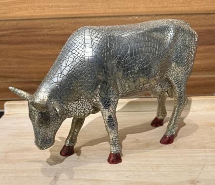 CowParade "Mira Moo Silver" groot formaat.