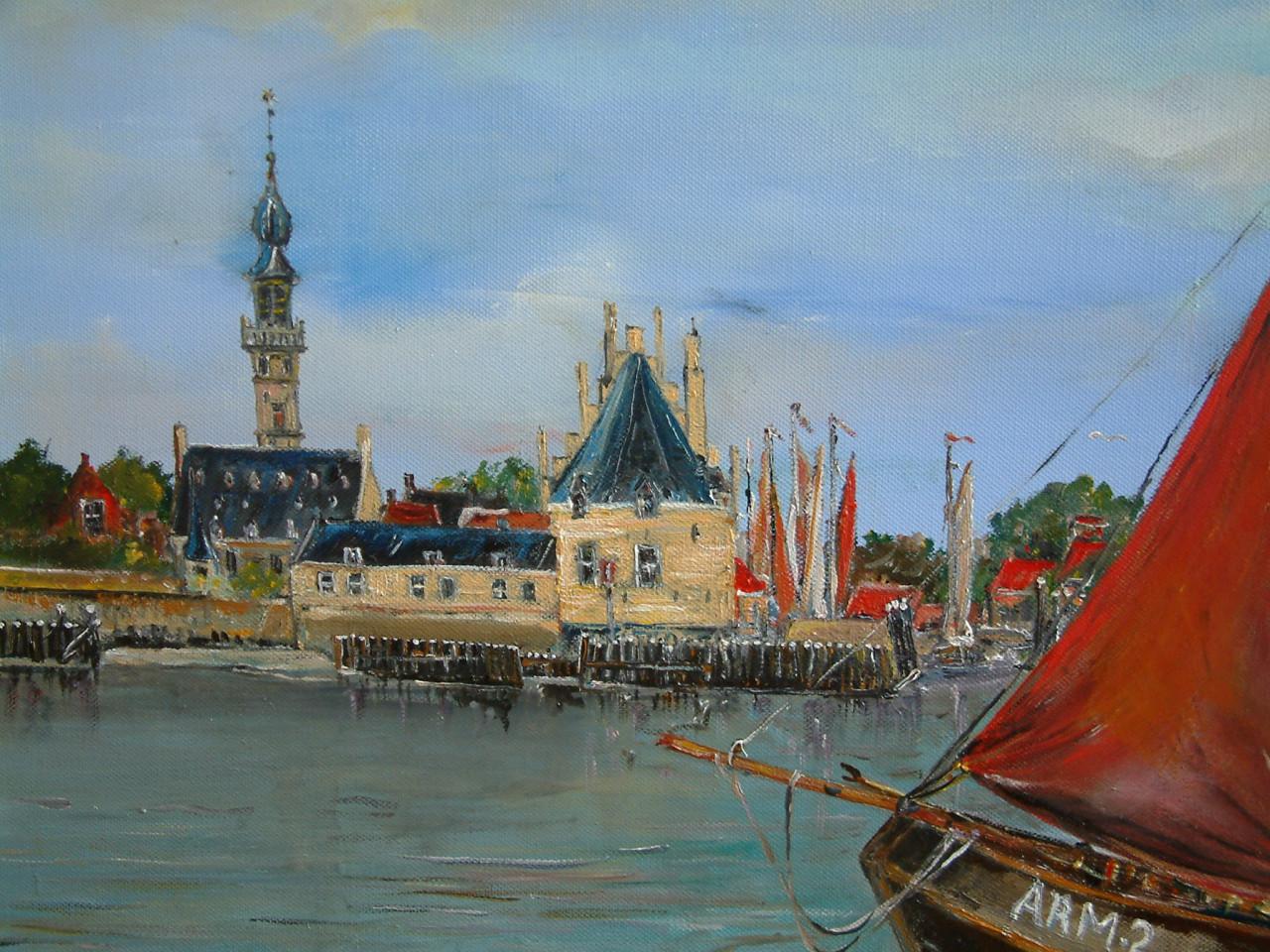 Schilderijen  Jac Caljouw Arnemuiden