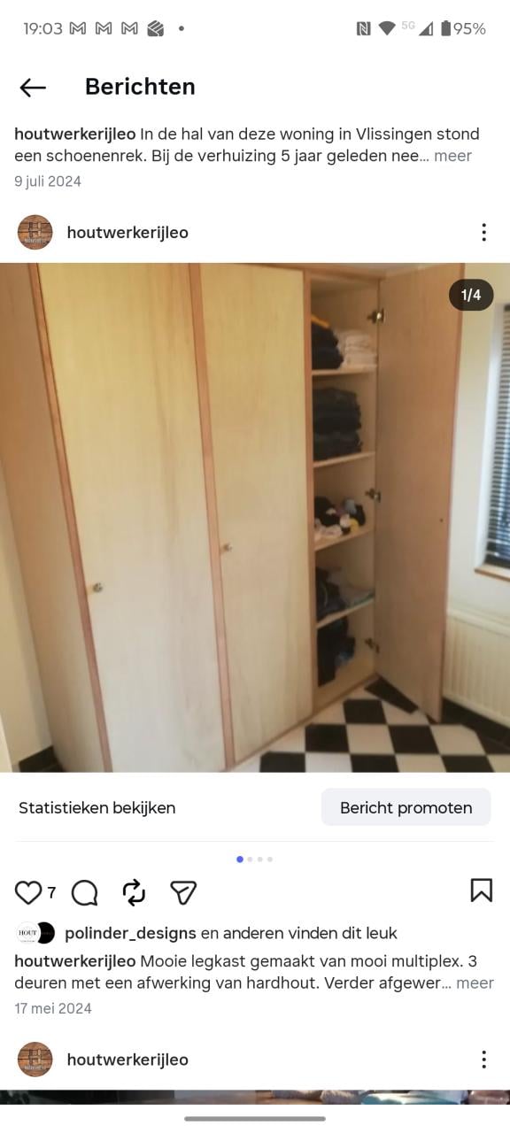 Meubelmaker biedt zich aan