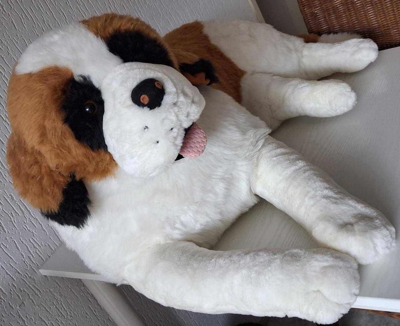 Grote Sint Bernard knuffel 85cm
