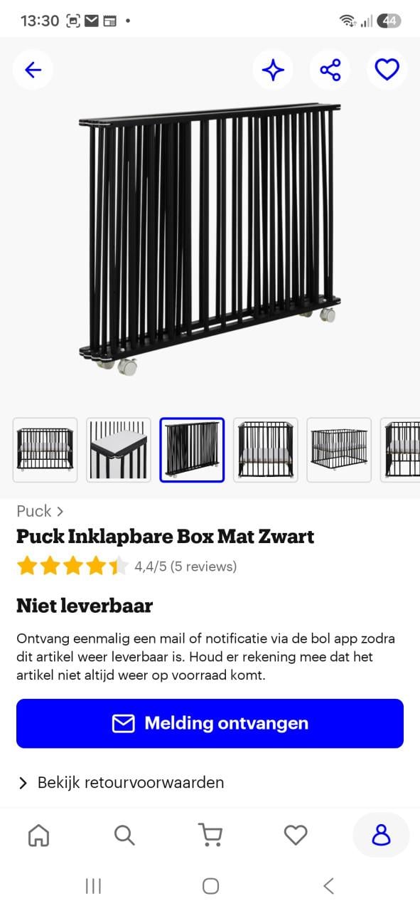 Box met boxkleed