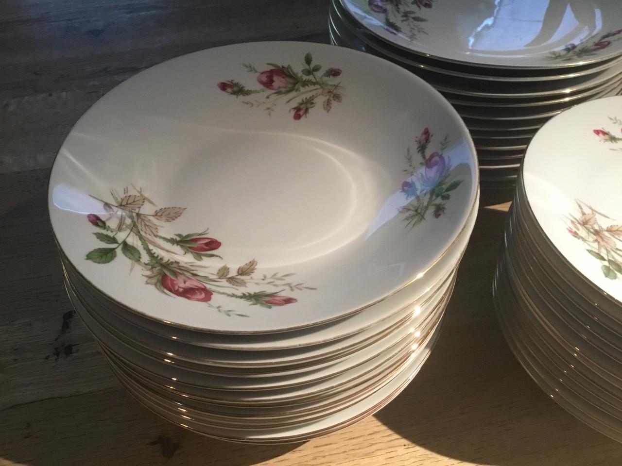 Rozenservies 12 delig