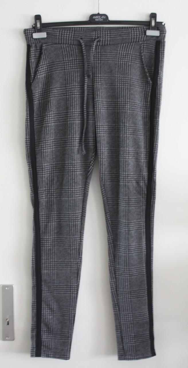 Grijs zwart geruiten jegging  maat s
