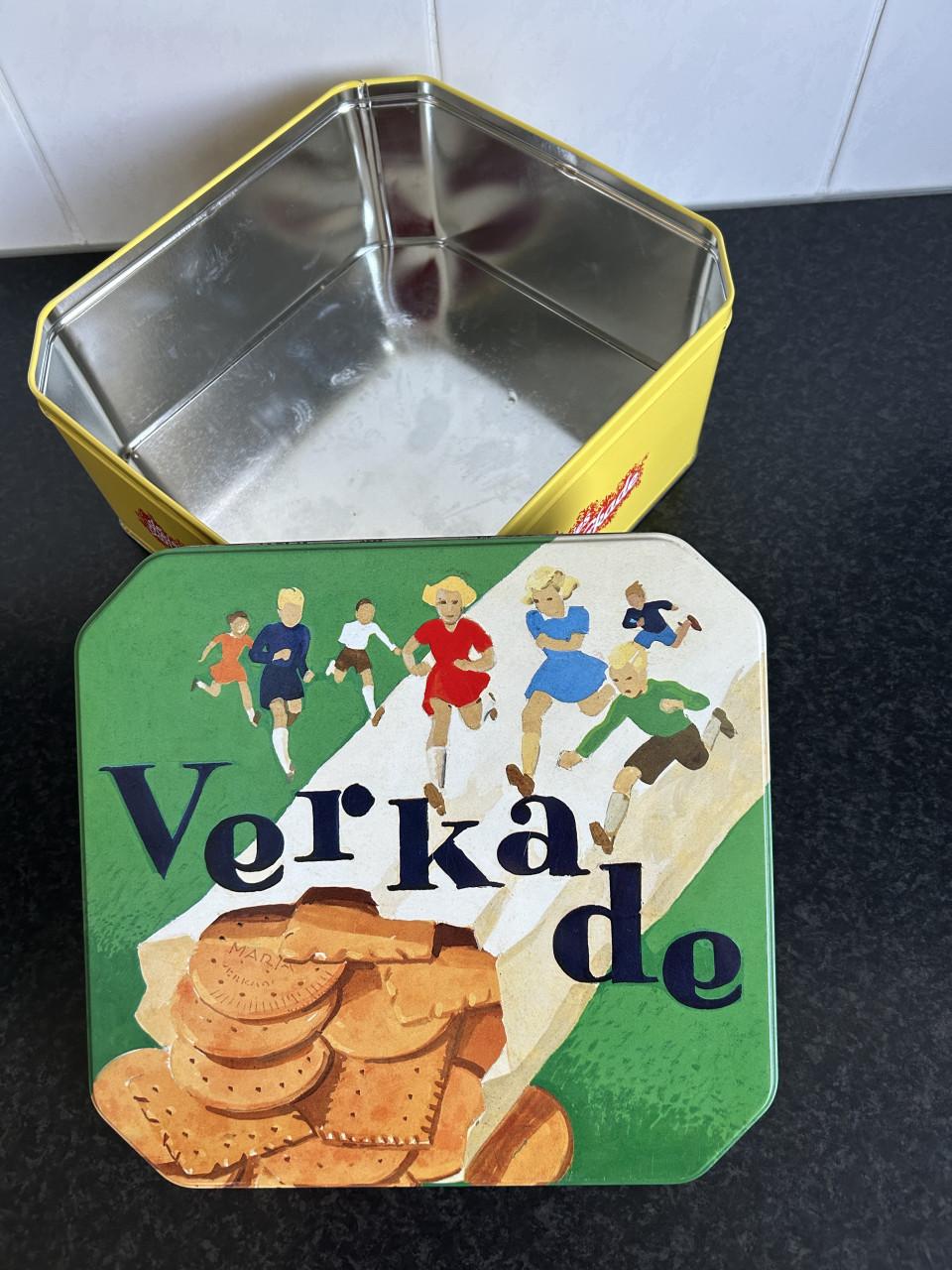 Verkade koekblik/koektrommel