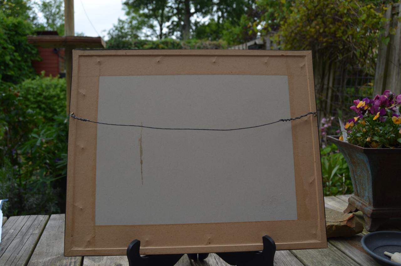 Moderne ets haventje gesigneerd KK 89 (of 80)