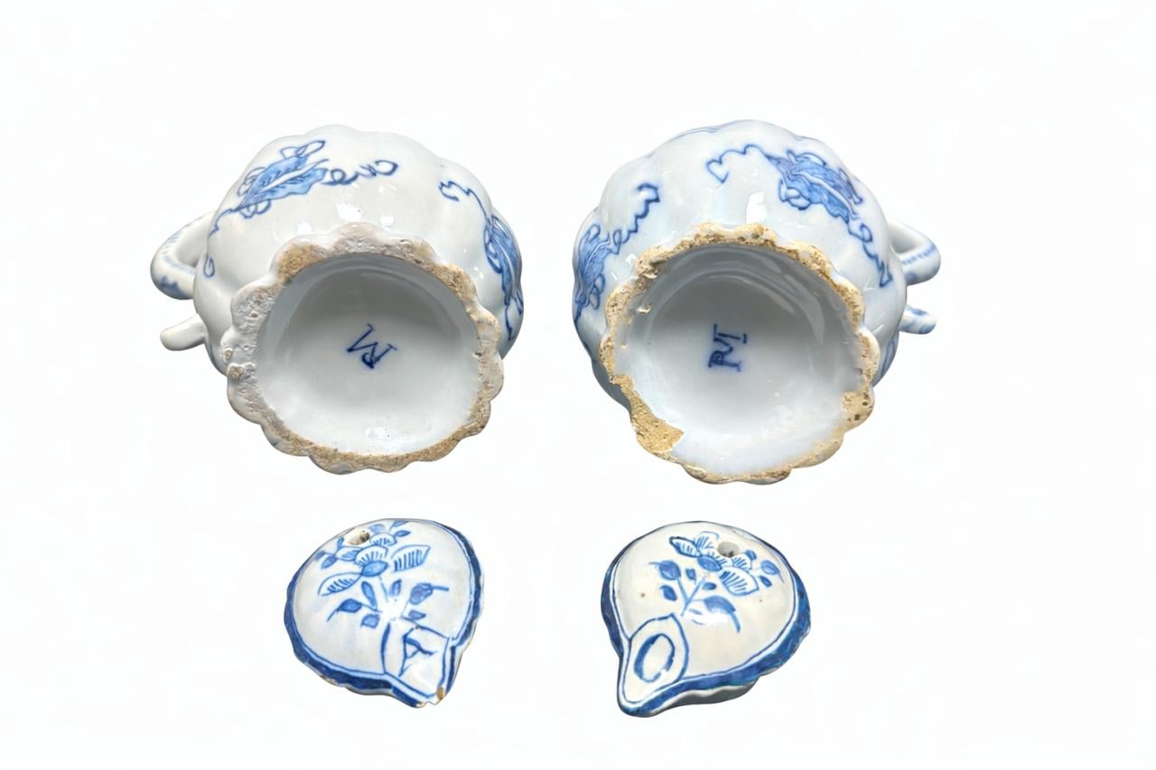 Delfts Aardewerk Olie- En Azijnstel, 18e Eeuw