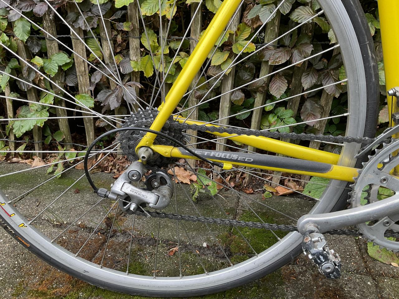 Raleigh opvallend gele vintage racefiets