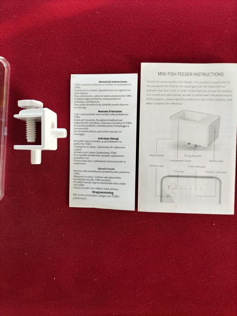 Aquarium voerautomaat