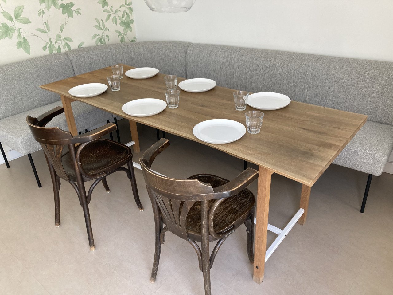 Eettafel licht eiken