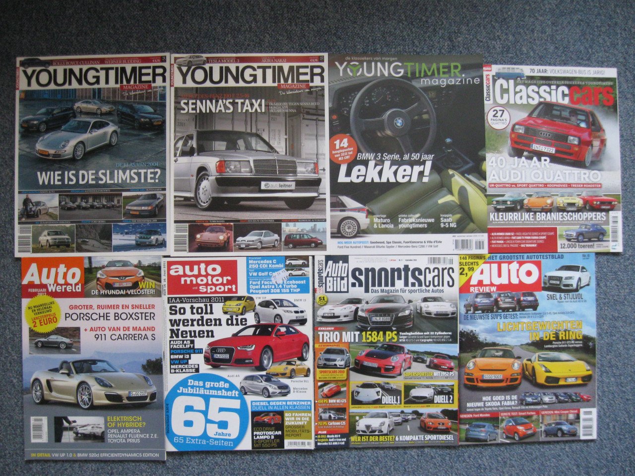 66 Auto tijdschriften.o.a.GTO -CARROS-TOPGEAR- 1 euro p/stuk