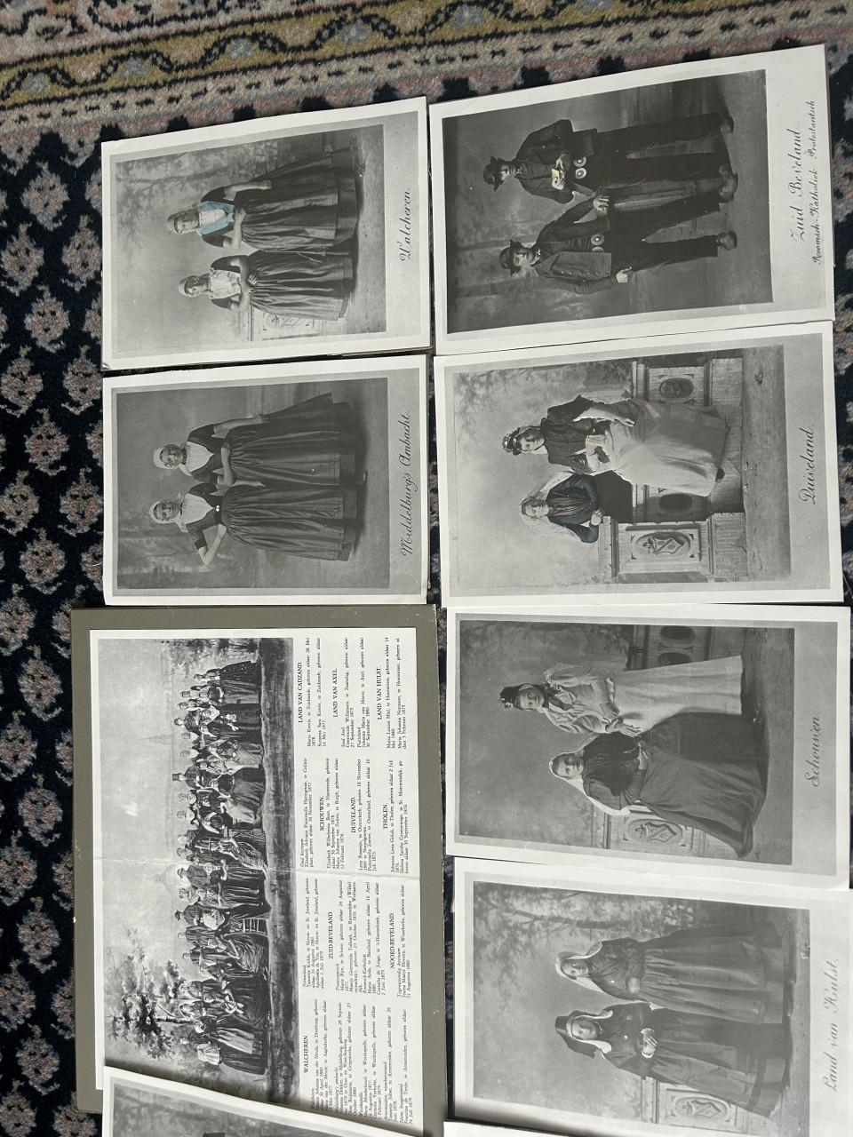Verzameling platen zeeuwsche klederdracht 1894
