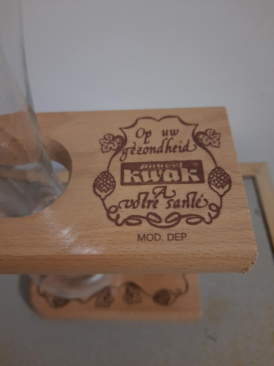 "Kwak" glas met houder