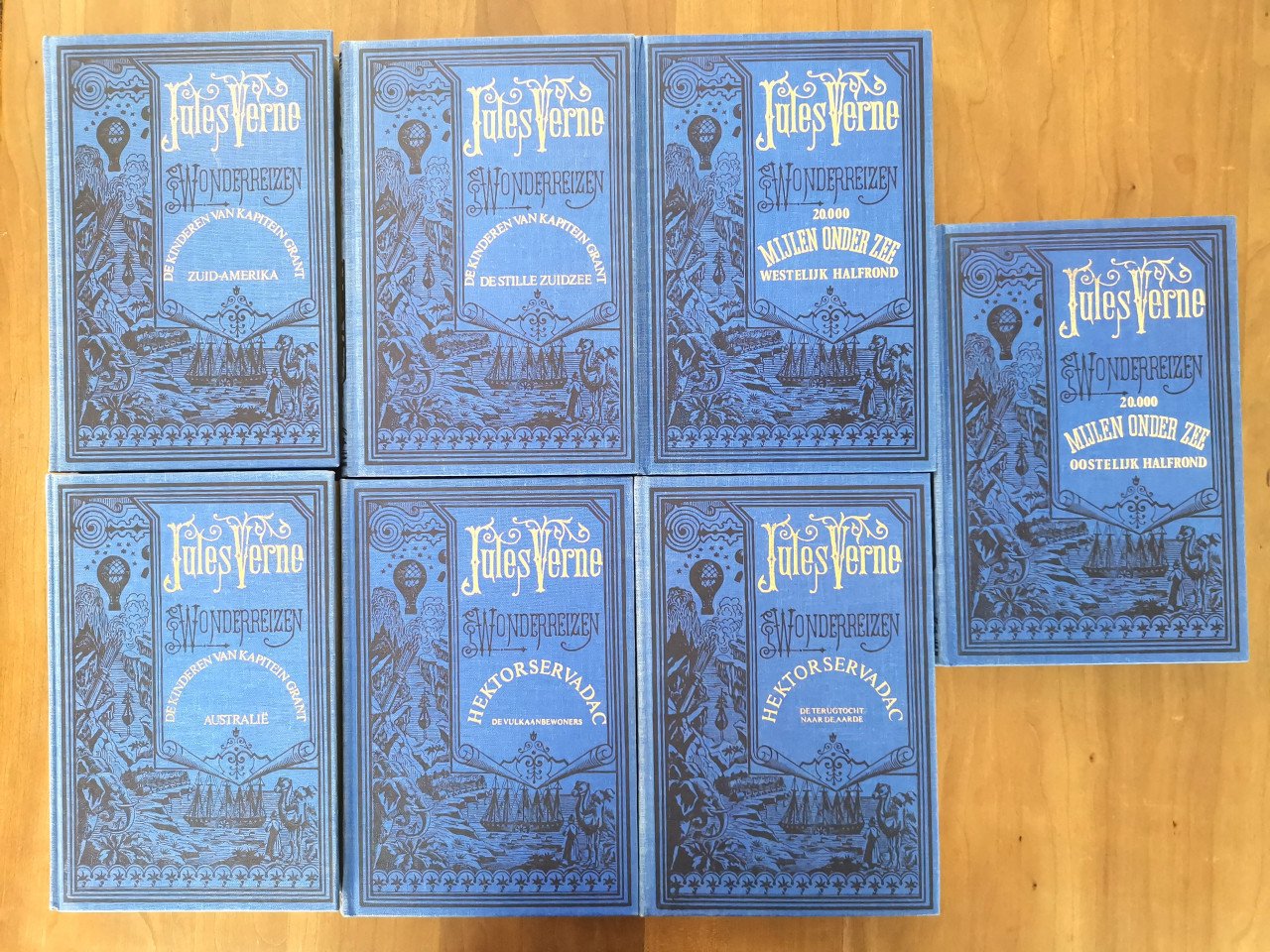 Blauwe boekjes van Jules Verne