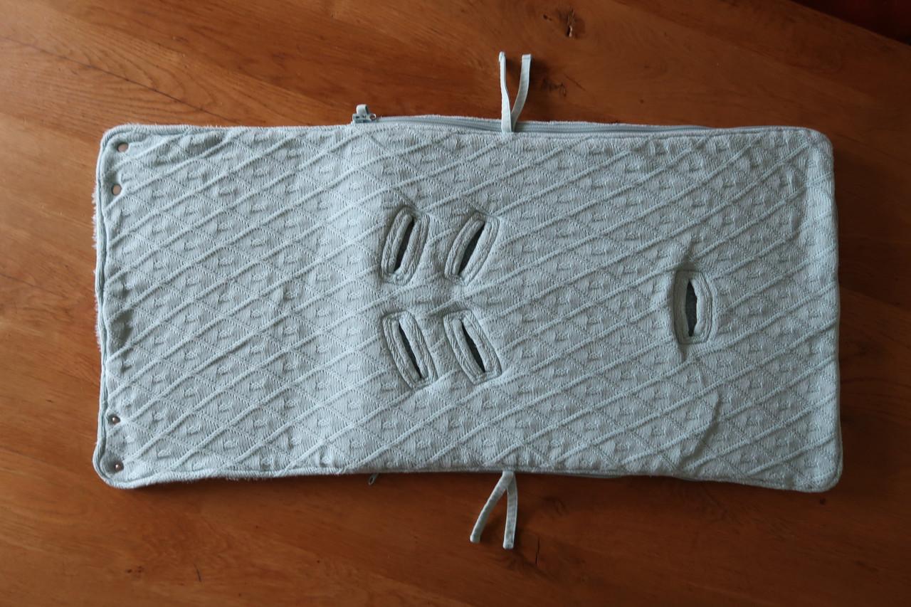 Voetenzak van het merk Jolllein voor autostoel 0+ en in de kinderwagen