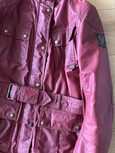 BELSTAFF waxed cotton jacket, dames, maat 38