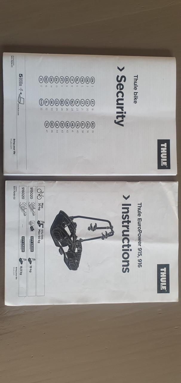 Thule fietsdrager  Gereserveerd