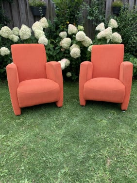 2 fauteuils (oranje)