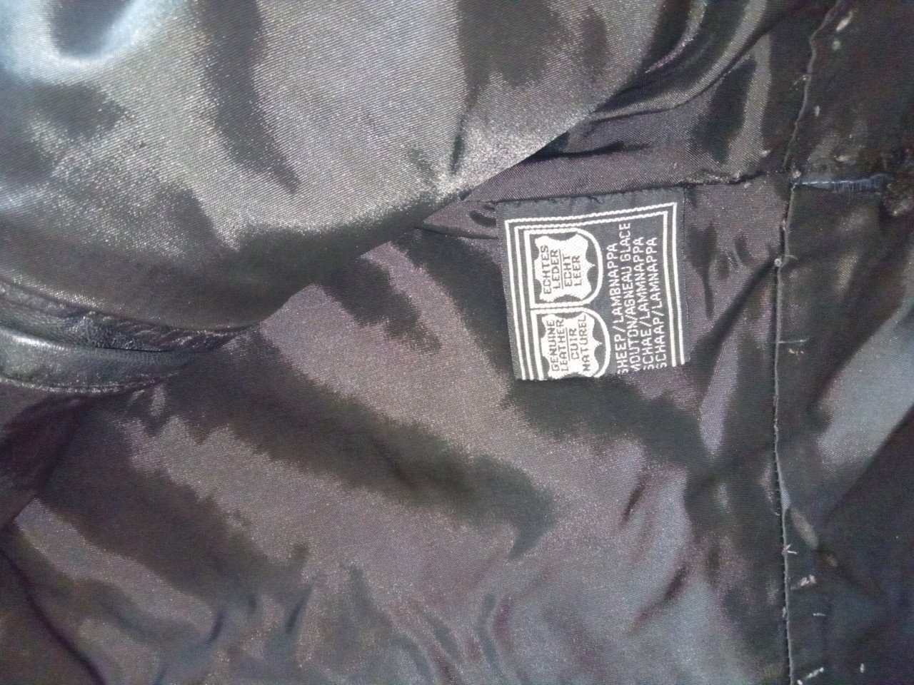 Lederen biker jasje