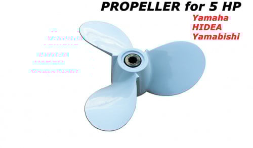 YAMAHA , HIDEA propeller voor 5pk en 4pk buitenboordmotoren 7 1/2 x 7-ba