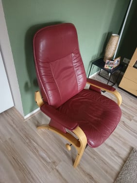 Luxe leren stoel