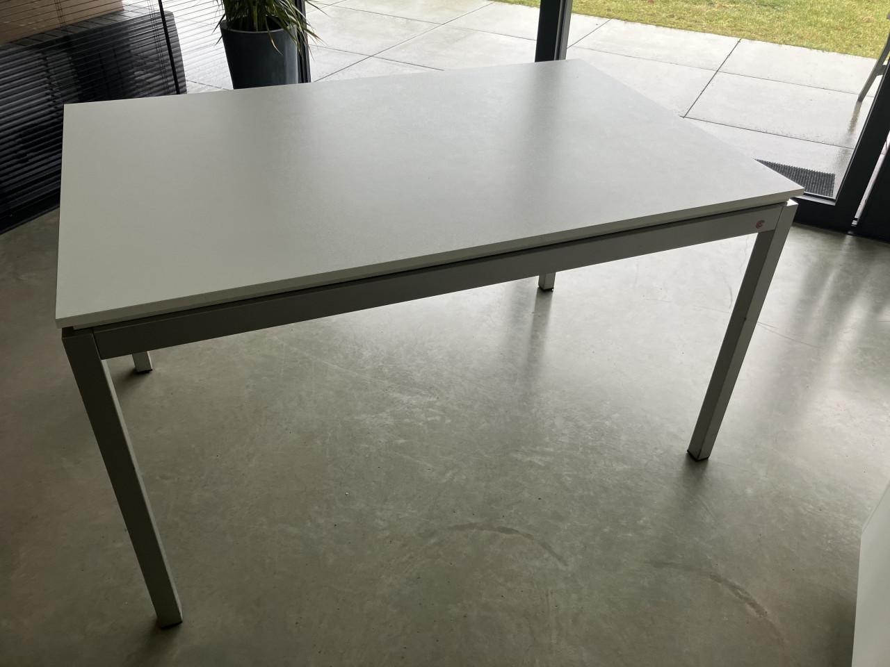 Italiaans design uitschuifbare witte eettafel, 130 / 190 x 85