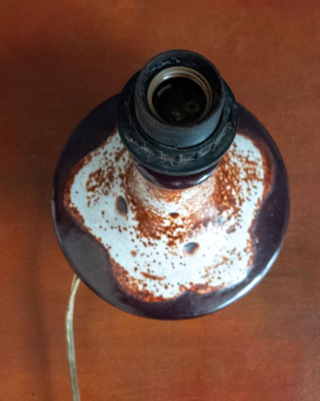 Retro voet voor lamp keramisch fat lava vintage '60/'70 of ouder