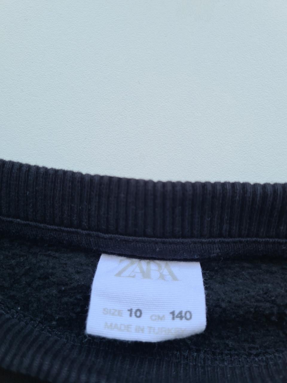 Zara trui met pofmouwen en organza stof - Maat 140